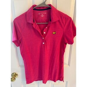 Magnolia Lane Tech Pink Masters Golf Polo Shirt Womens Small ML24P101-863